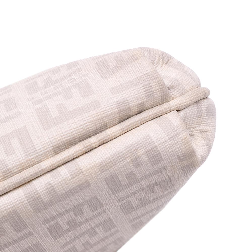 Fendi B Fendi White Off White Canvas Fabric Zucchino Mama Forever Crossbody Italy