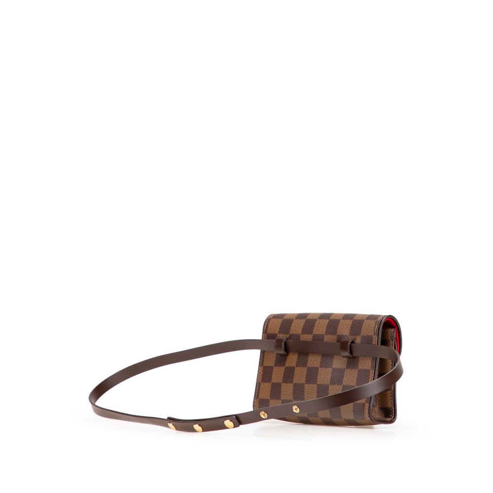 Louis Vuitton AB Louis Vuitton Brown Damier Canvas Canvas Damier Ebene Pochette Florentine France
