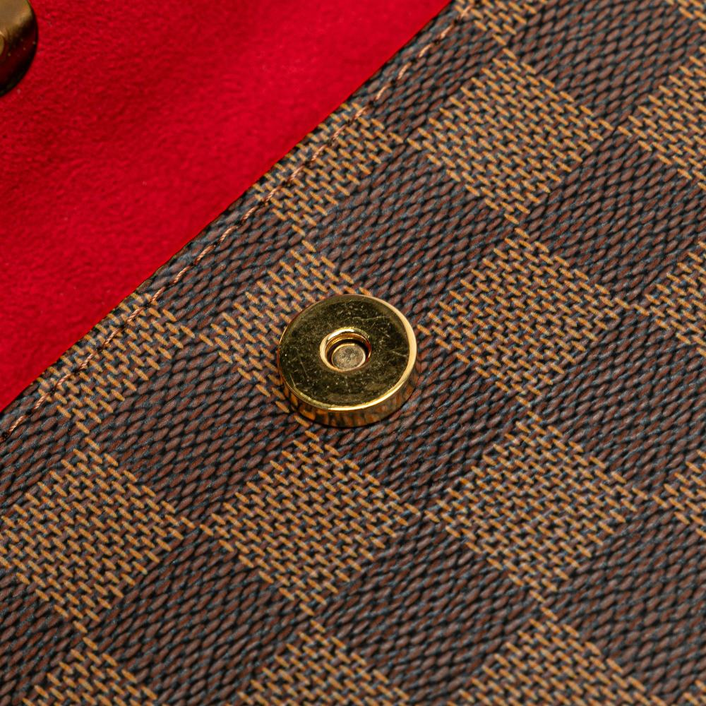 Louis Vuitton AB Louis Vuitton Brown Damier Canvas Canvas Damier Ebene Pochette Florentine France