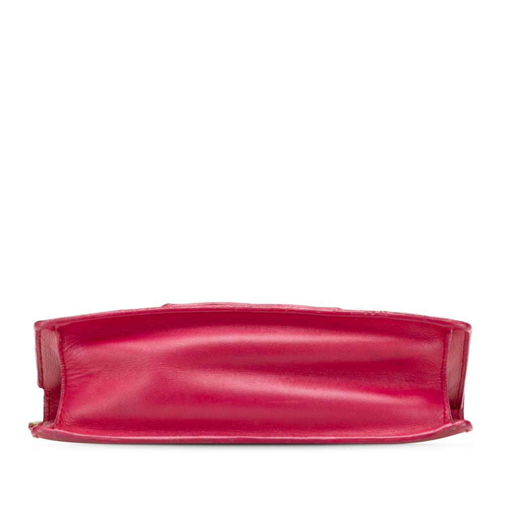 Saint Laurent B Saint Laurent Red Calf Leather Small Betty Crossbody Italy
