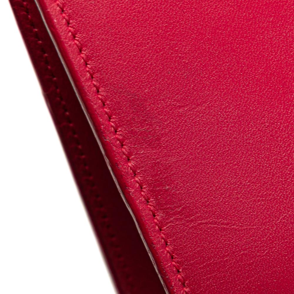 Saint Laurent B Saint Laurent Red Calf Leather Small Betty Crossbody Italy