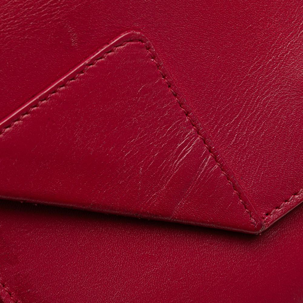 Saint Laurent B Saint Laurent Red Calf Leather Small Betty Crossbody Italy
