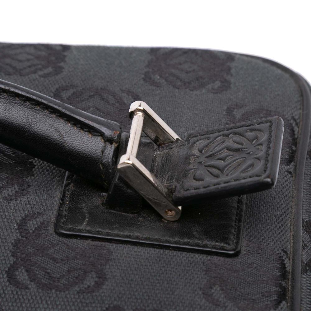 Loewe B LOEWE Black Canvas Fabric Anagram Vanity Case Spain