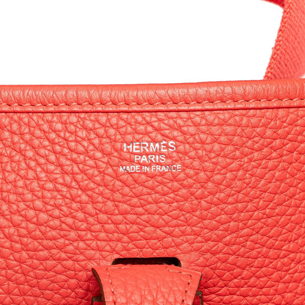 Hermès B Hermès Pink Strawberry Calf Leather Clemence Evelyne III 29 France