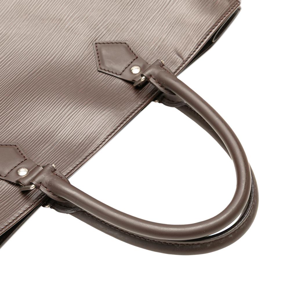 Louis Vuitton B Louis Vuitton Brown Dark Brown Epi Leather Leather Epi Sac Plat GM France