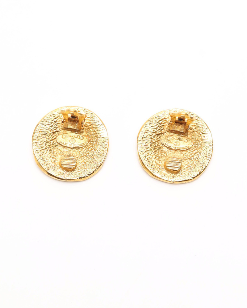 Chanel Gold Clip-on Earrings