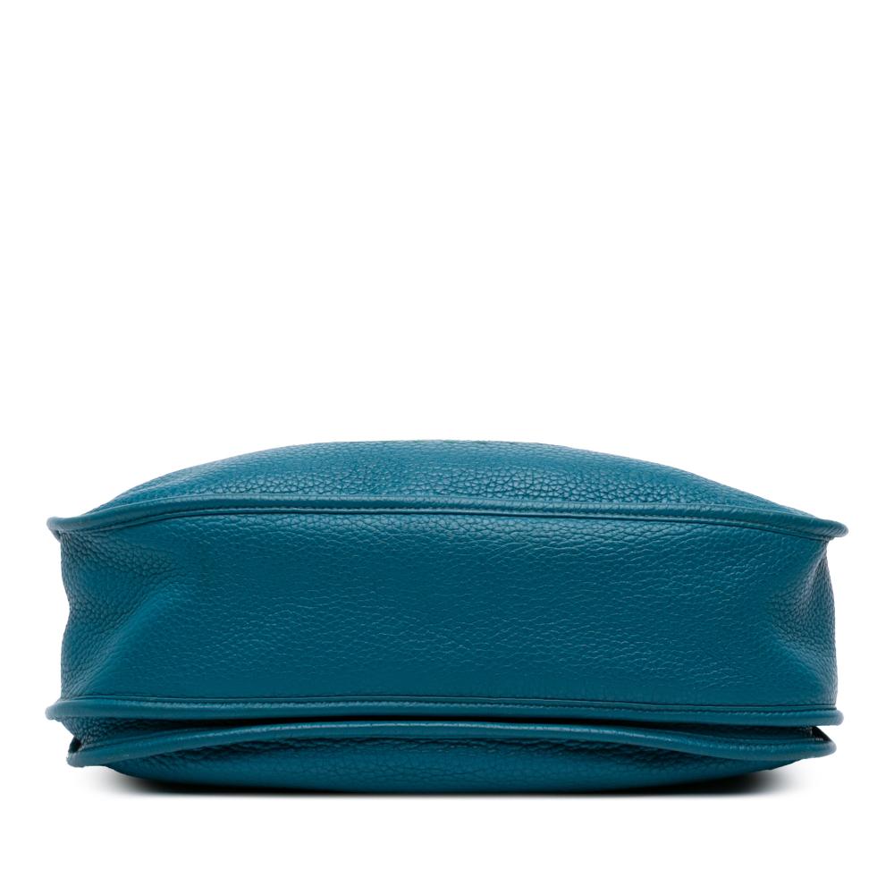 Hermès B Hermès Blue Calf Leather Clemence Evelyne III 33 France