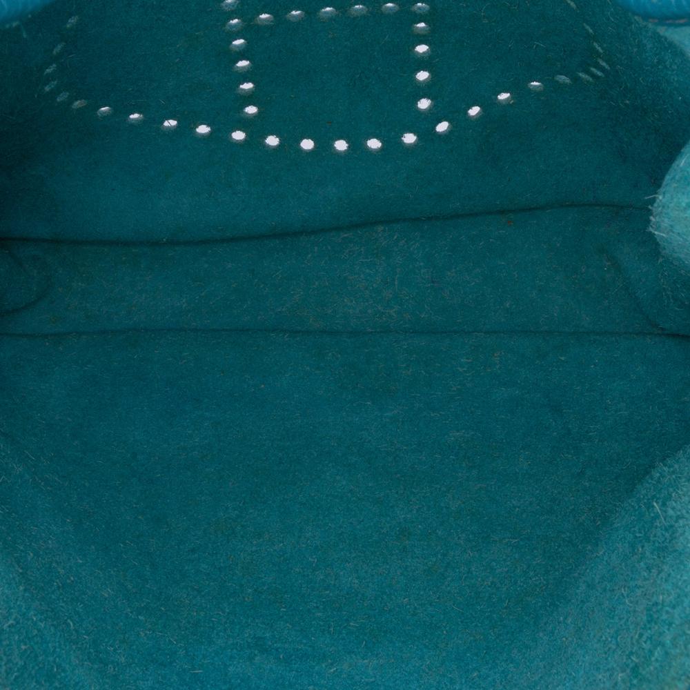 Hermès B Hermès Blue Calf Leather Clemence Evelyne III 33 France