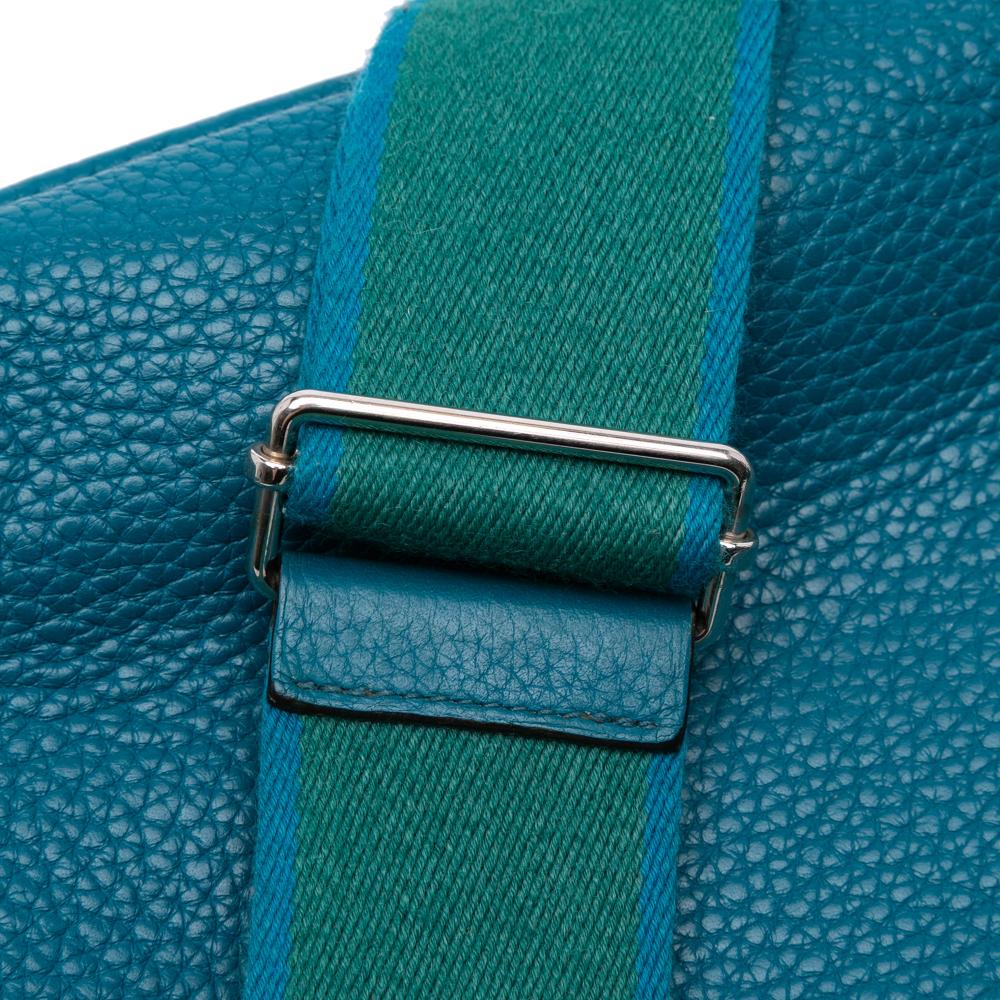 Hermès B Hermès Blue Calf Leather Clemence Evelyne III 33 France