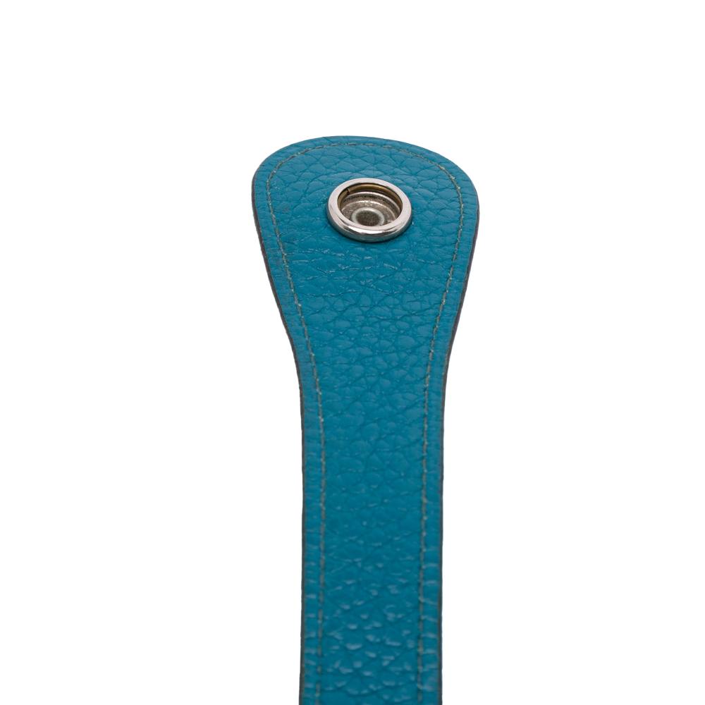 Hermès B Hermès Blue Calf Leather Clemence Evelyne III 33 France