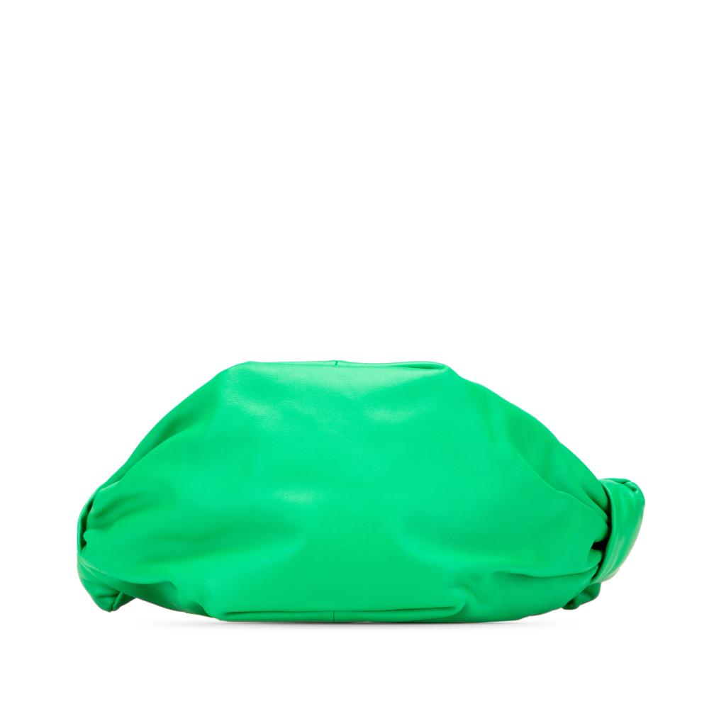 Bottega Veneta AB Bottega Veneta Green Nappa Leather Leather Mini Nappa Double Knot Bag Italy