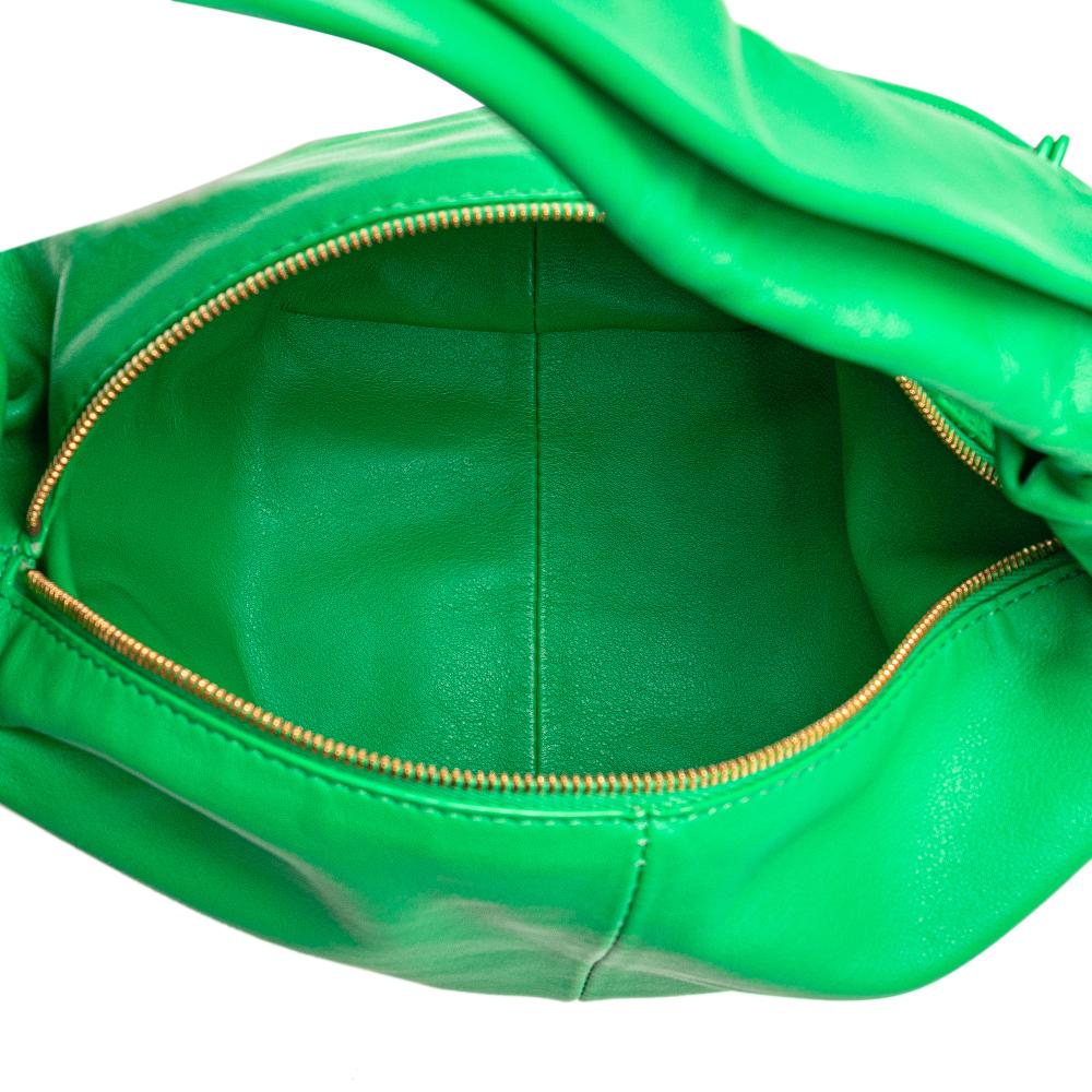 Bottega Veneta AB Bottega Veneta Green Nappa Leather Leather Mini Nappa Double Knot Bag Italy