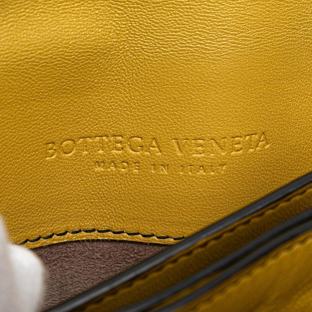 Bottega Veneta Yellow Small Nappa Intrecciato Runway Shoulder Bag Italy