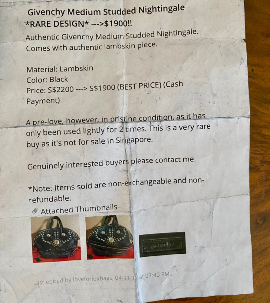 Givenchy NIGHTINGALE Bleu Studded