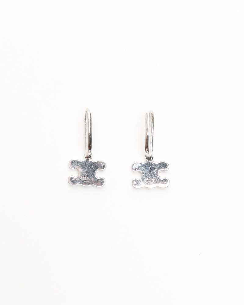 Celine Céline Triomphe Rhinestone Earrings