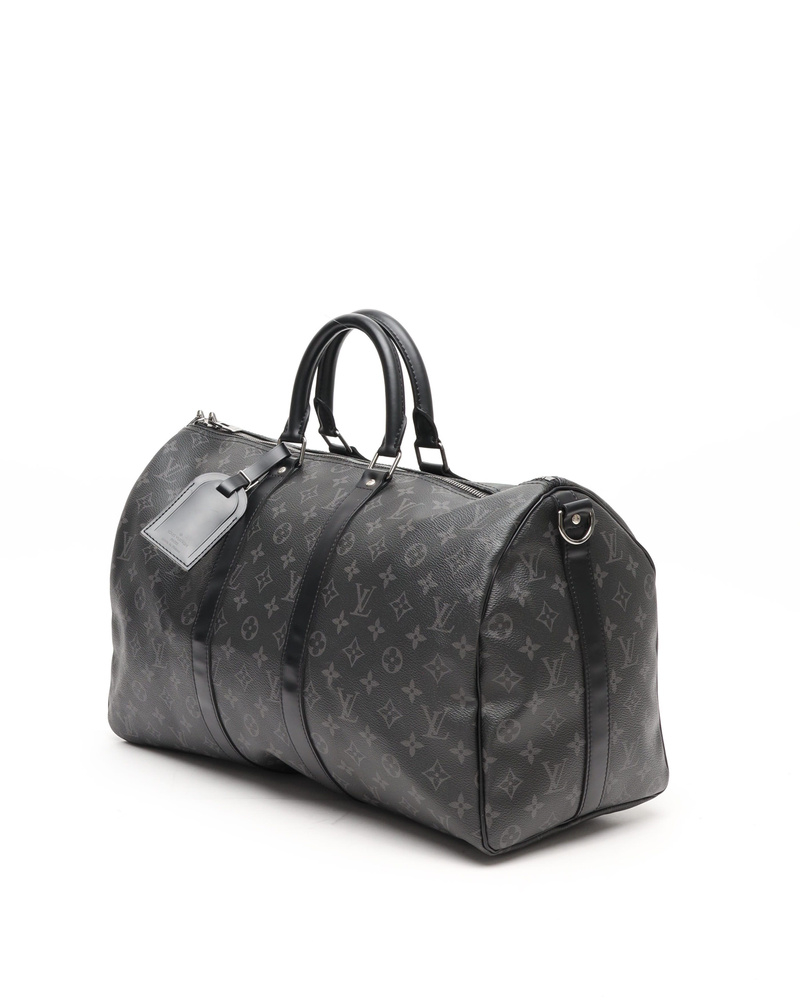 Louis Vuitton Monogram Eclipse Keepall Bandouliere 45 Weekend Bag