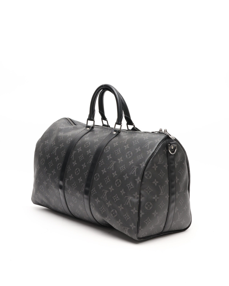 Louis Vuitton Monogram Eclipse Keepall Bandouliere 45 Weekend Bag
