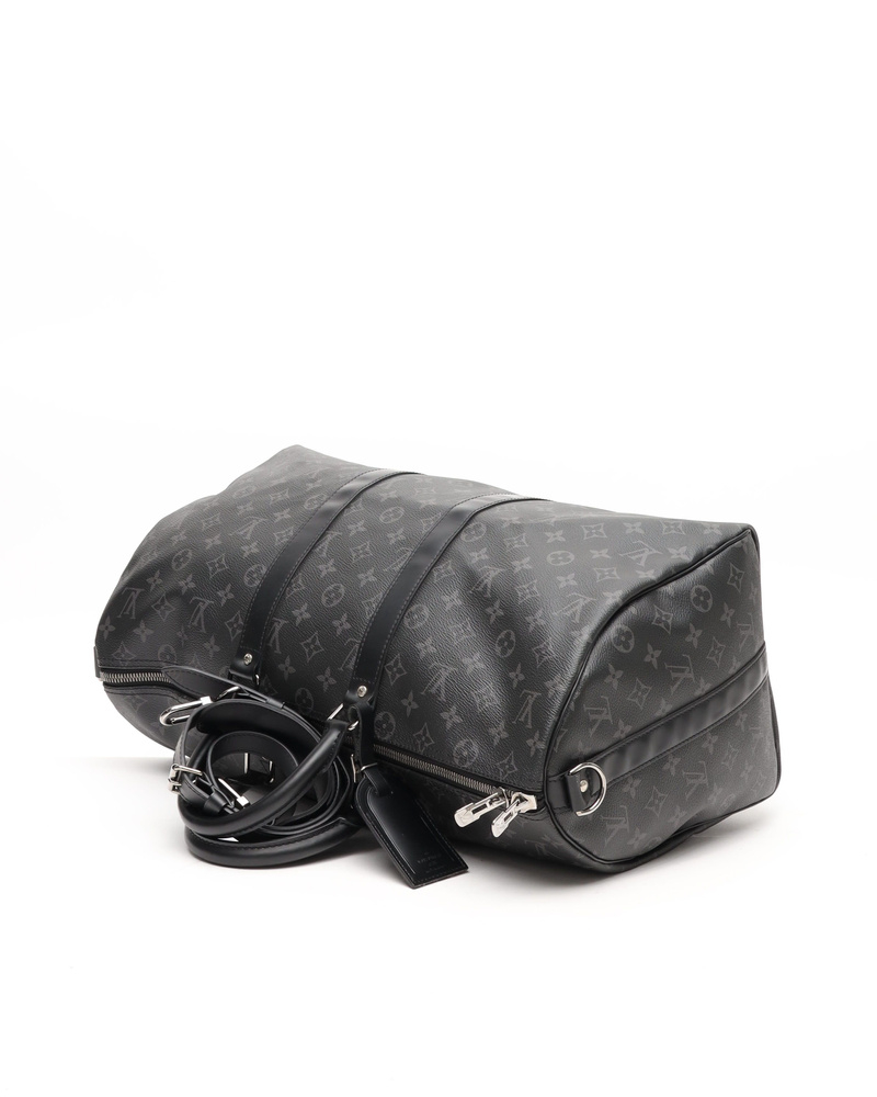Louis Vuitton Monogram Eclipse Keepall Bandouliere 45 Weekend Bag