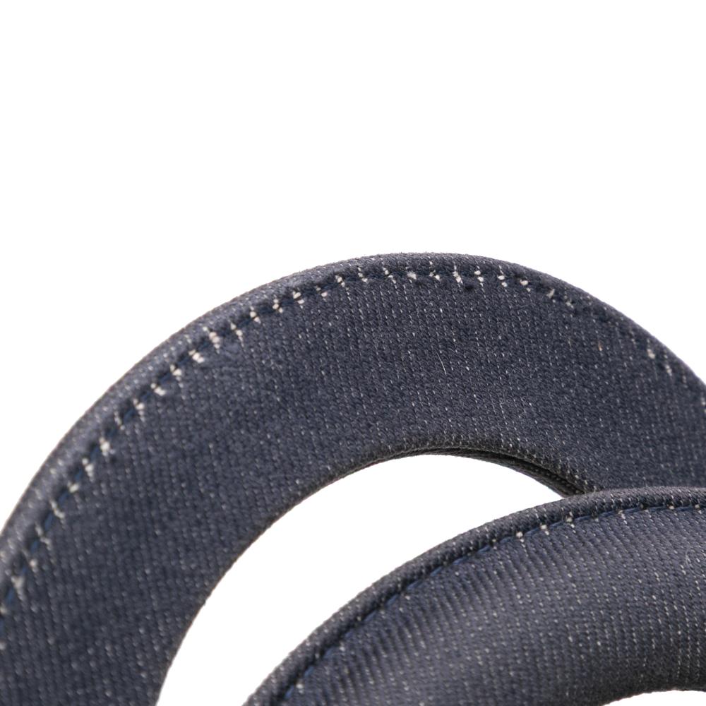 Christian Dior B Dior Blue Navy Denim Fabric Mini Cannage Studded Supple Lady Dior Italy