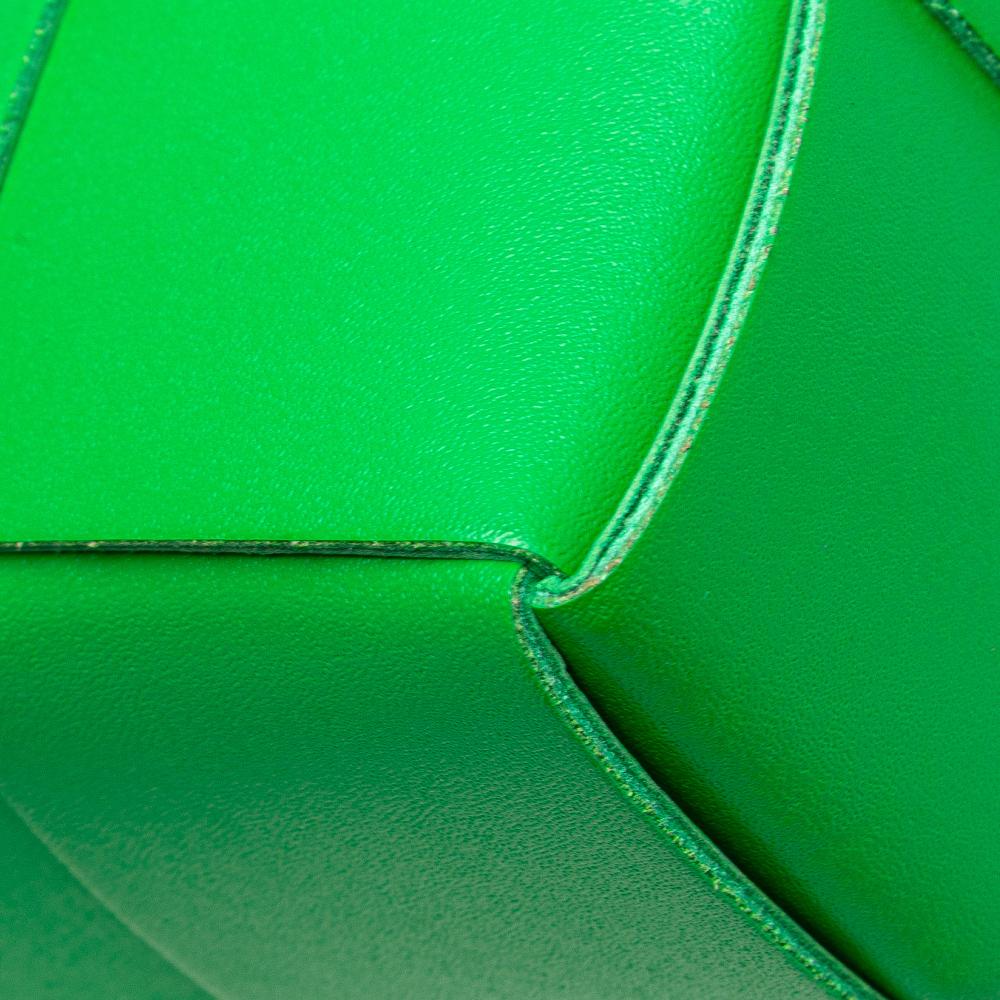 Bottega Veneta Green Nappa Leather Leather Mini Nappa Intrecciato Vertical Cassette Crossbody Italy