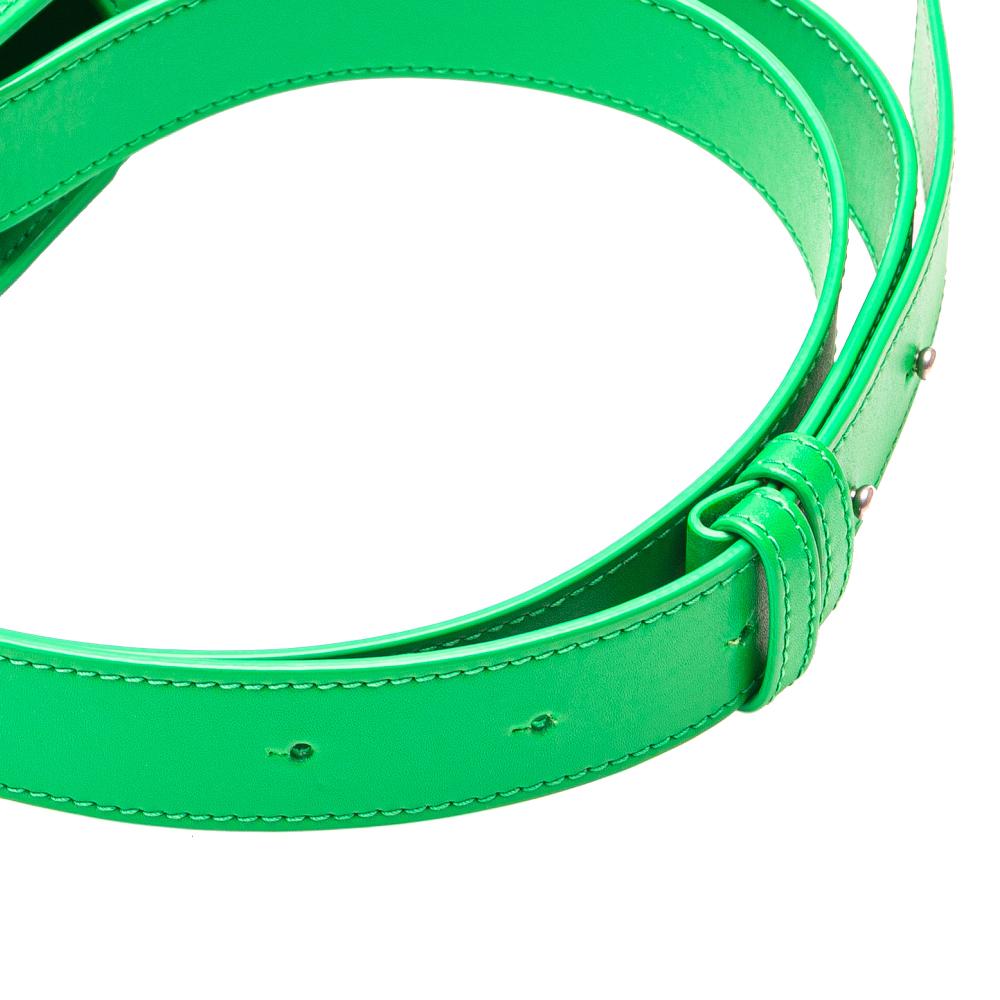 Bottega Veneta Green Nappa Leather Leather Mini Nappa Intrecciato Vertical Cassette Crossbody Italy