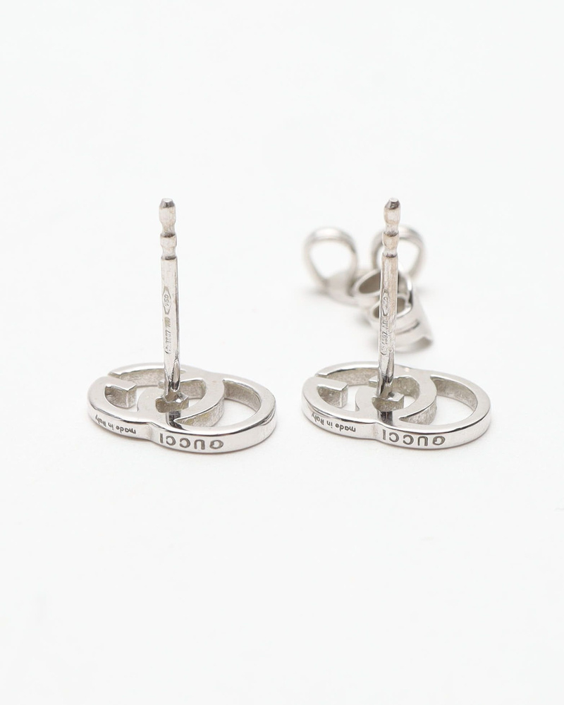 Gucci GG 18kt White Gold Earrings