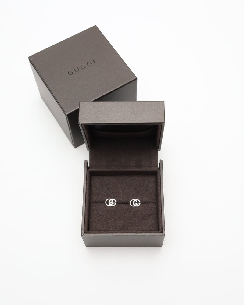 Gucci GG 18kt White Gold Earrings