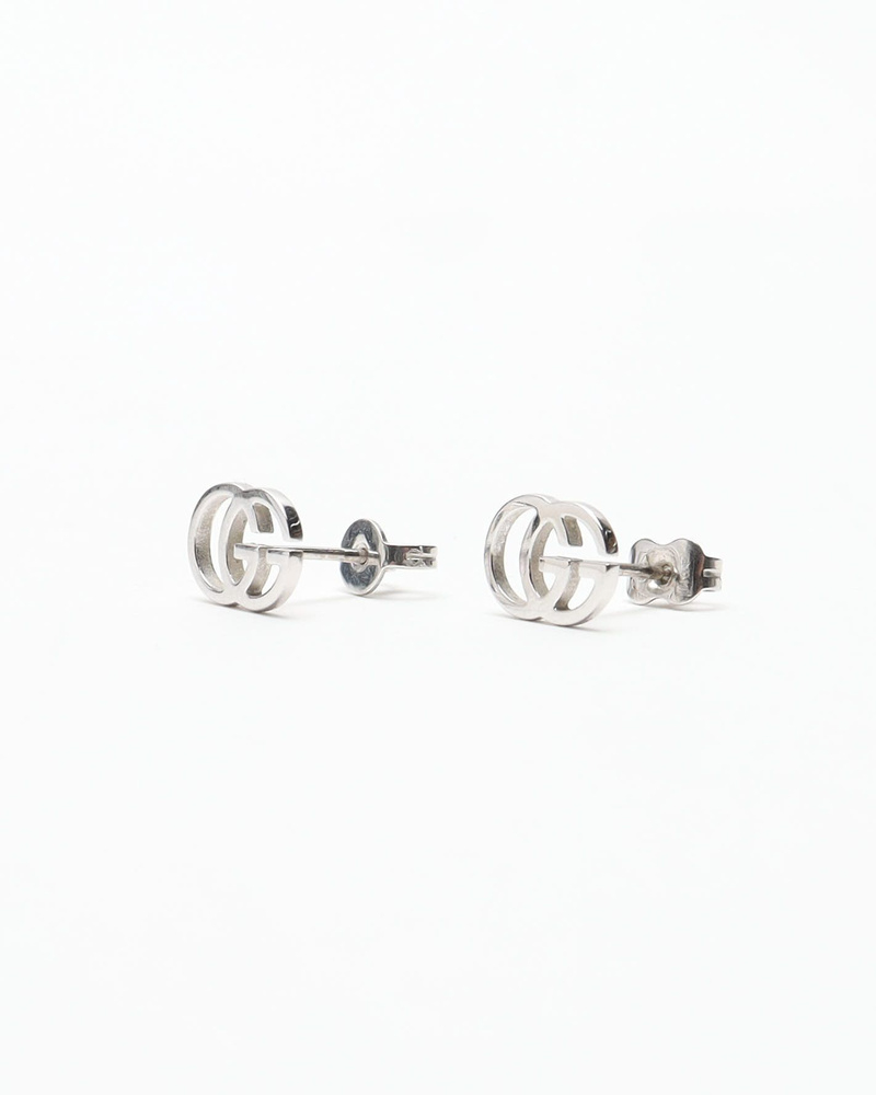 Gucci GG 18kt White Gold Earrings