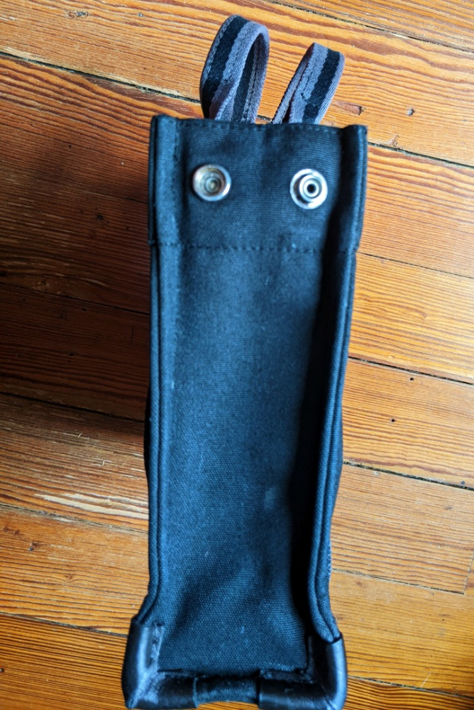 Hermès Kleine Tasche-Tasche-Tote Bag aus schwarzem Canvas