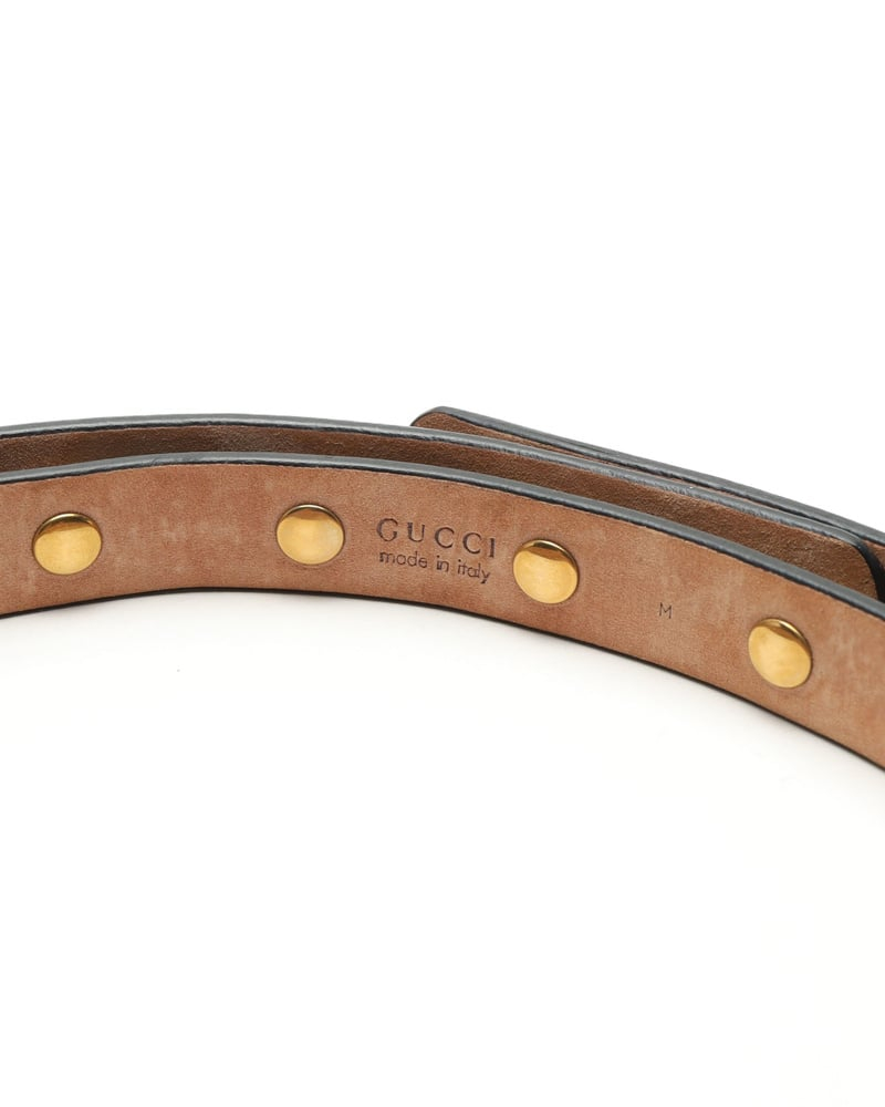 Gucci Interlocking G Leather Belt, size M