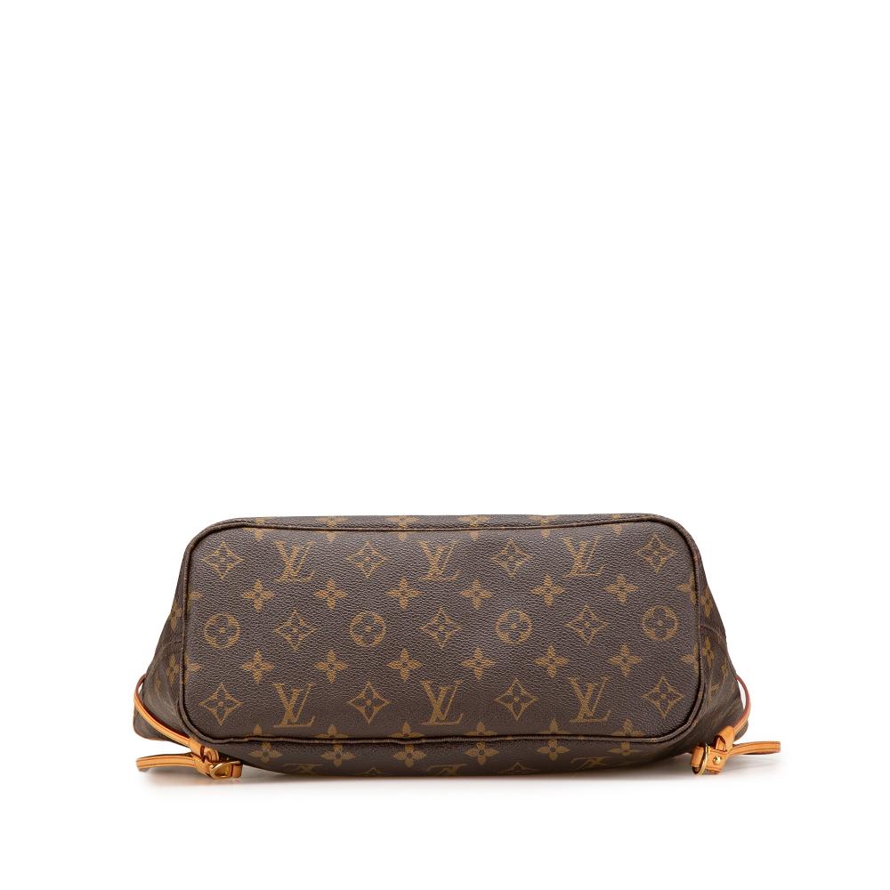 Louis Vuitton B Louis Vuitton Brown Monogram Canvas Canvas Monogram Neverfull PM France
