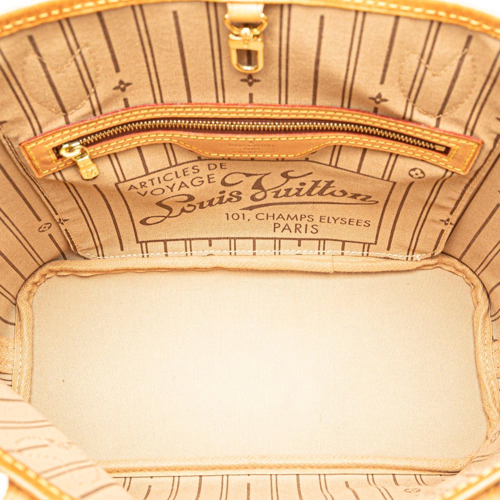 Louis Vuitton B Louis Vuitton Brown Monogram Canvas Canvas Monogram Neverfull PM France