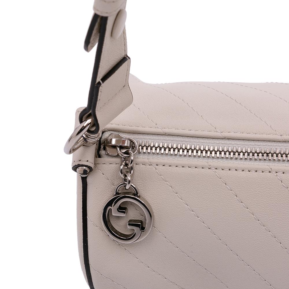 Gucci AB Gucci White Calf Leather Small Blondie Shoulder Bag Italy