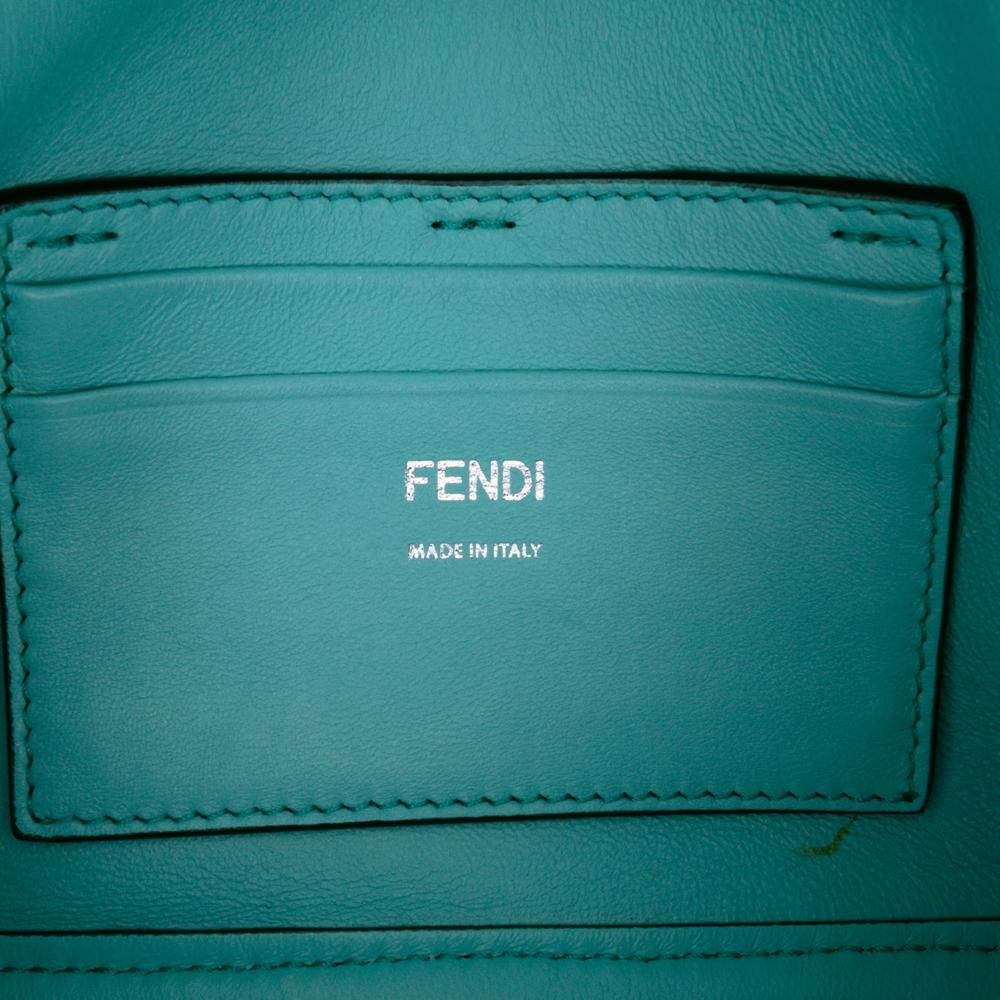 Fendi AB Fendi Red Calf Leather Mini Baguette Satchel Italy