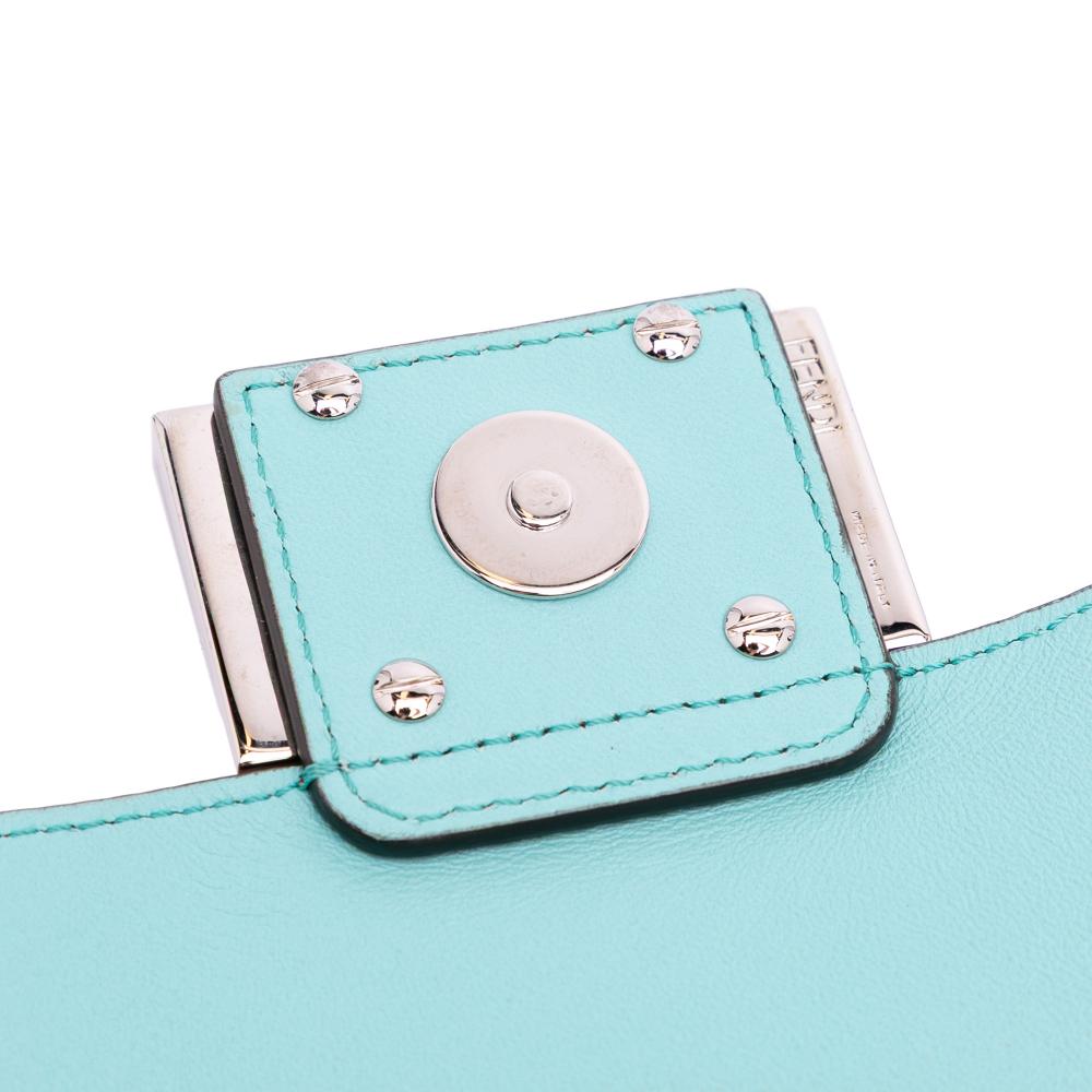 Fendi AB Fendi Red Calf Leather Mini Baguette Satchel Italy