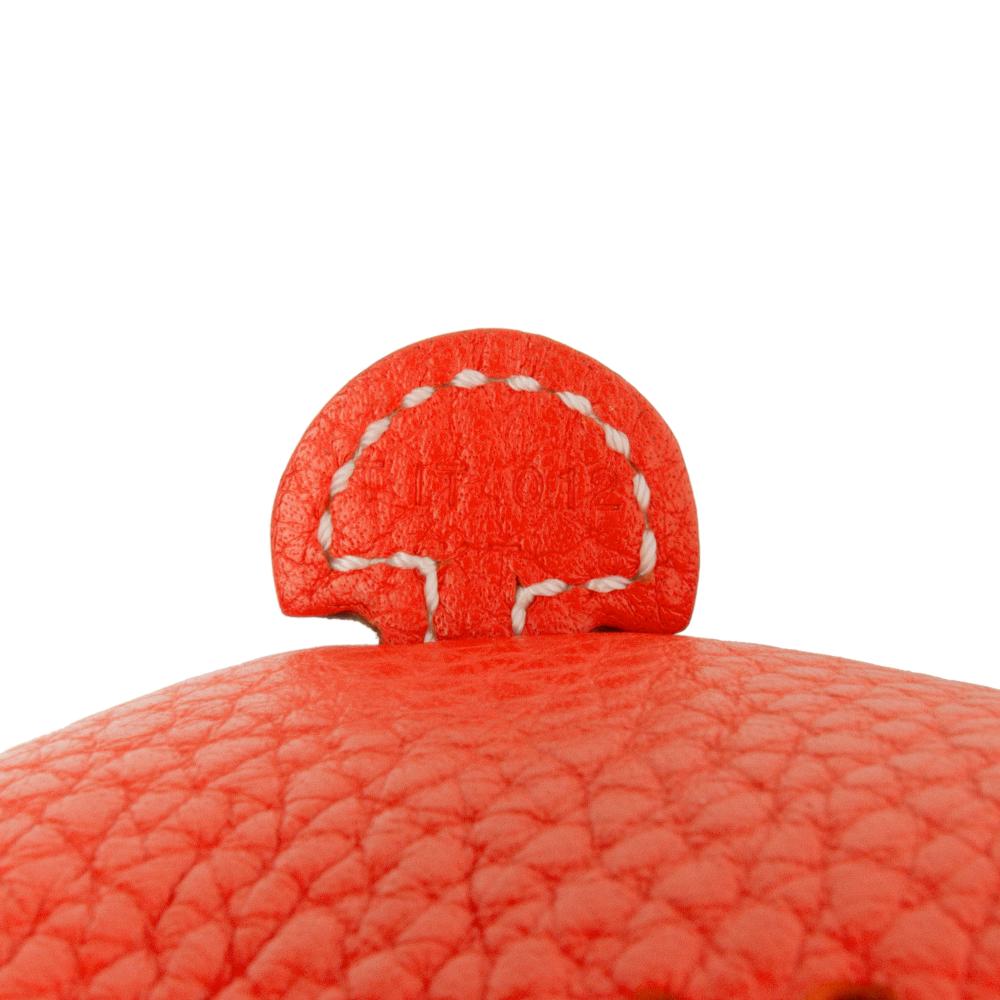 Hermès AB Hermès Orange Dark Orange Calf Leather Clemence Evelyne TPM 16 France