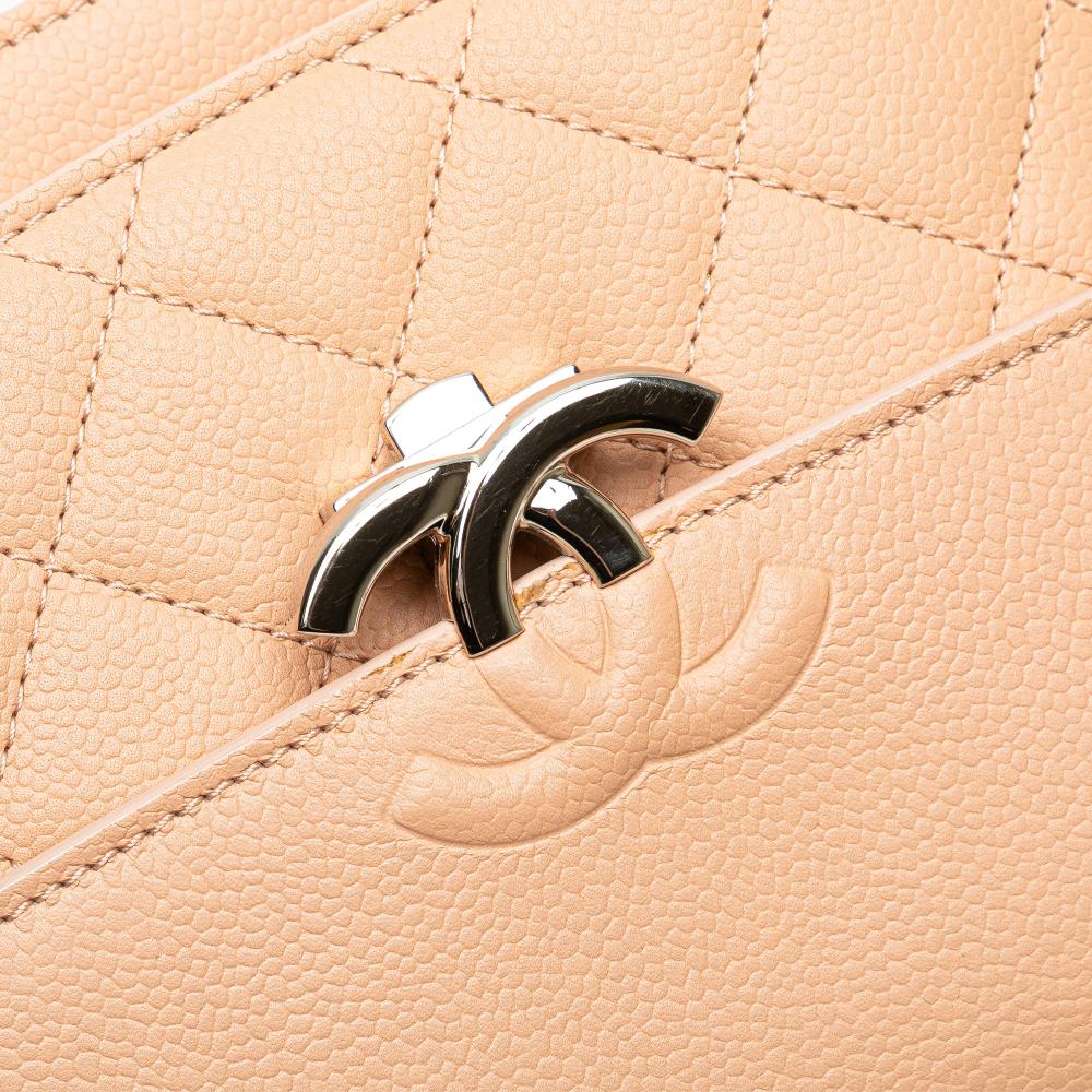 Chanel AB Chanel Pink Light Pink Caviar Leather Leather Mini Quilted Caviar CC Box Flap Italy