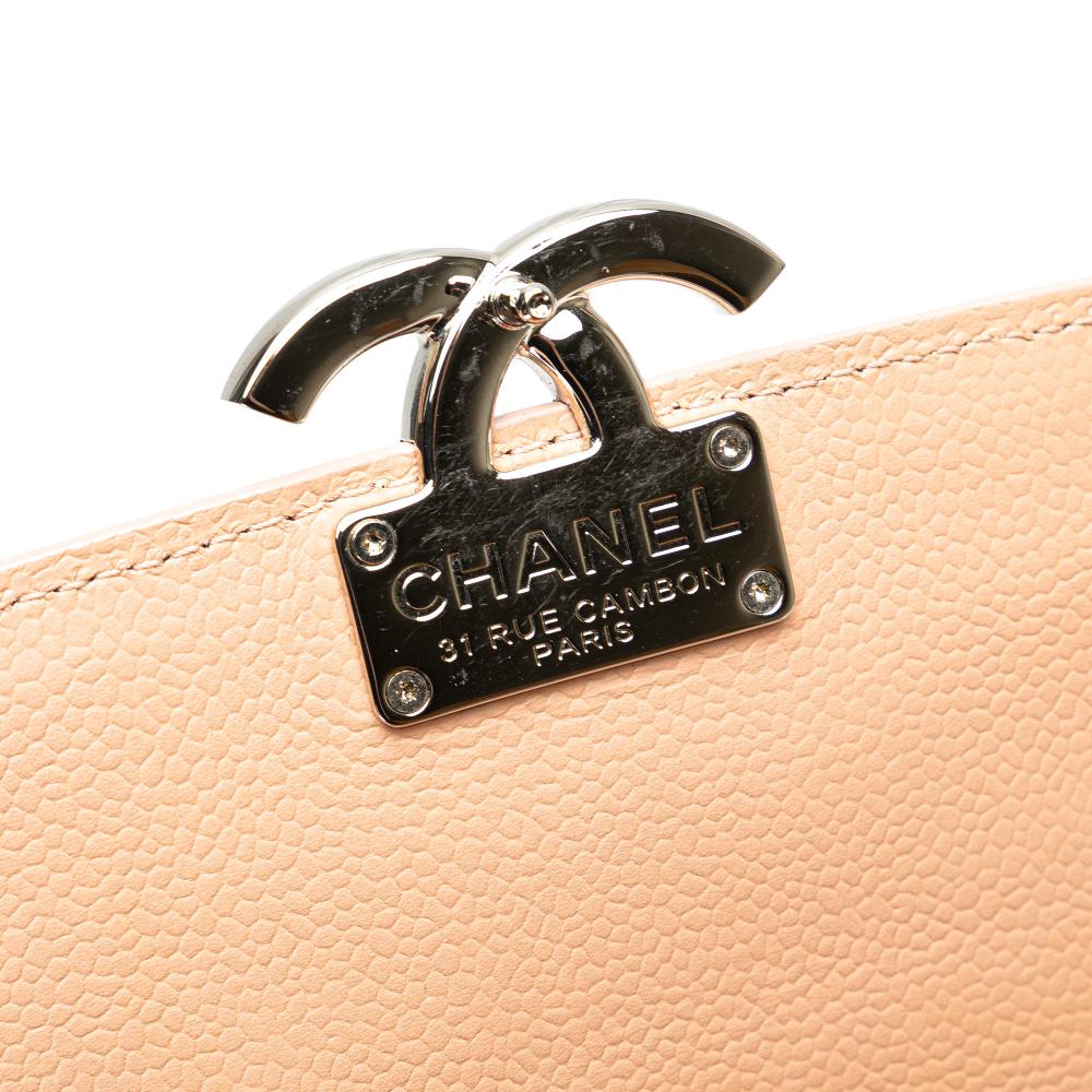 Chanel AB Chanel Pink Light Pink Caviar Leather Leather Mini Quilted Caviar CC Box Flap Italy