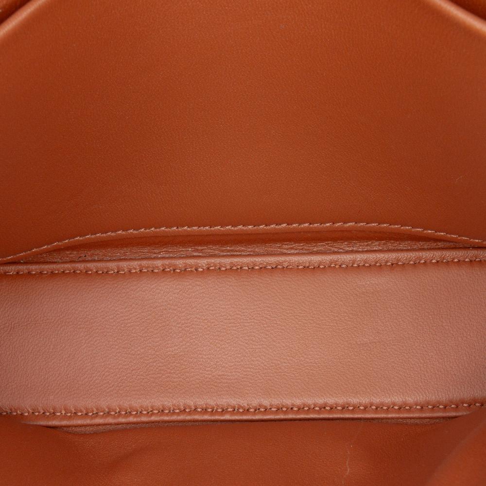 Celine AB Celine White Coated Canvas Fabric Triomphe Claude Shoulder Bag Italy