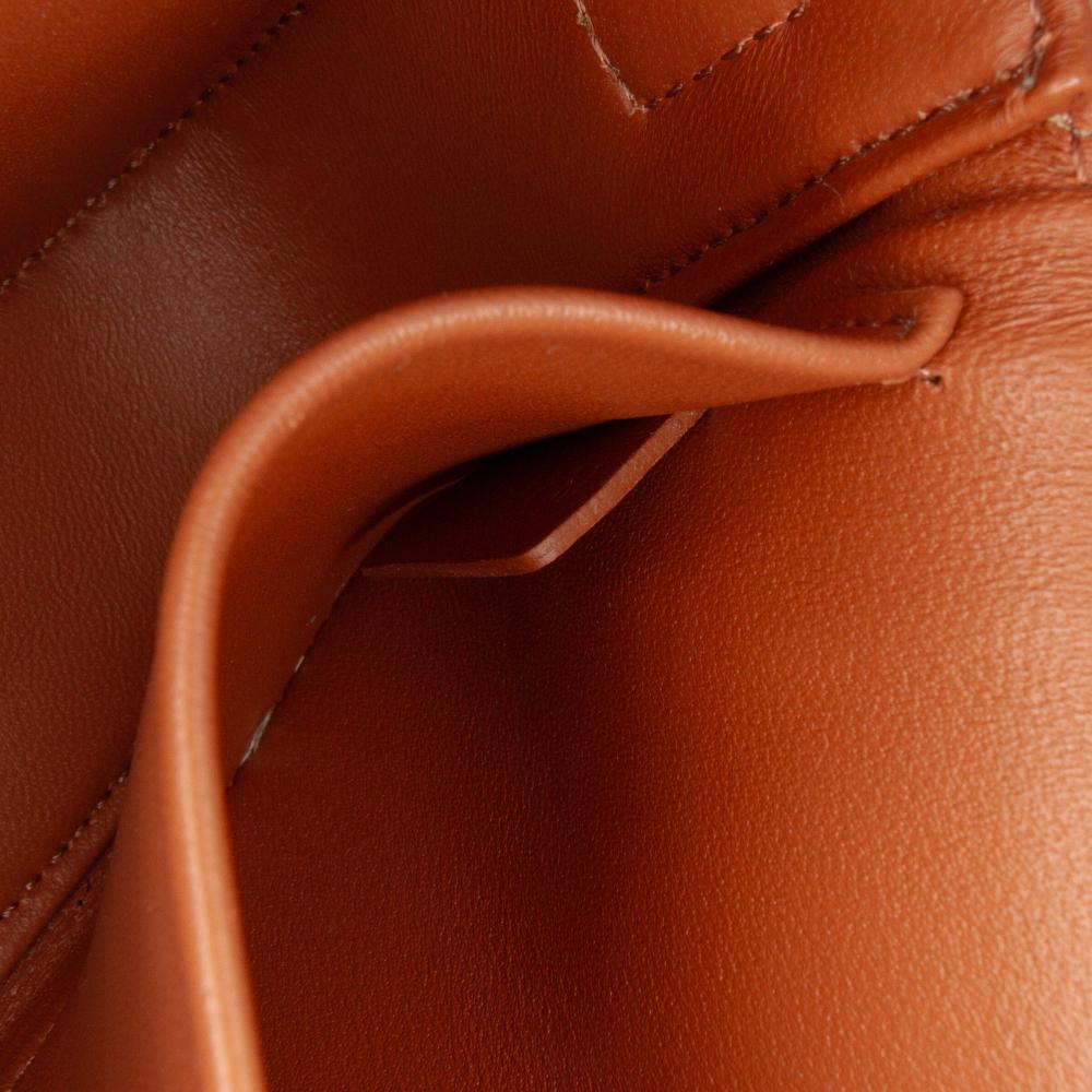 Celine AB Celine White Coated Canvas Fabric Triomphe Claude Shoulder Bag Italy