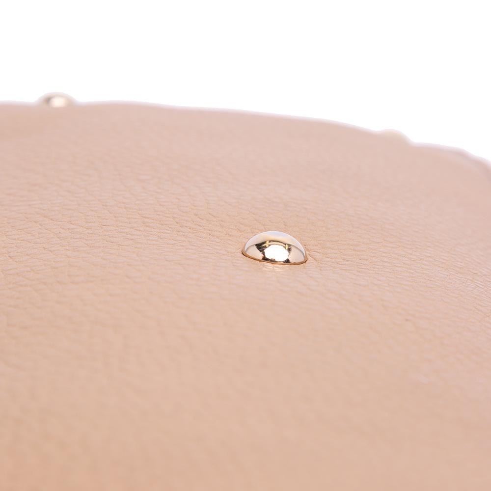 Gucci B Gucci Brown Nude Calf Leather Small Soho Working Satchel Italy