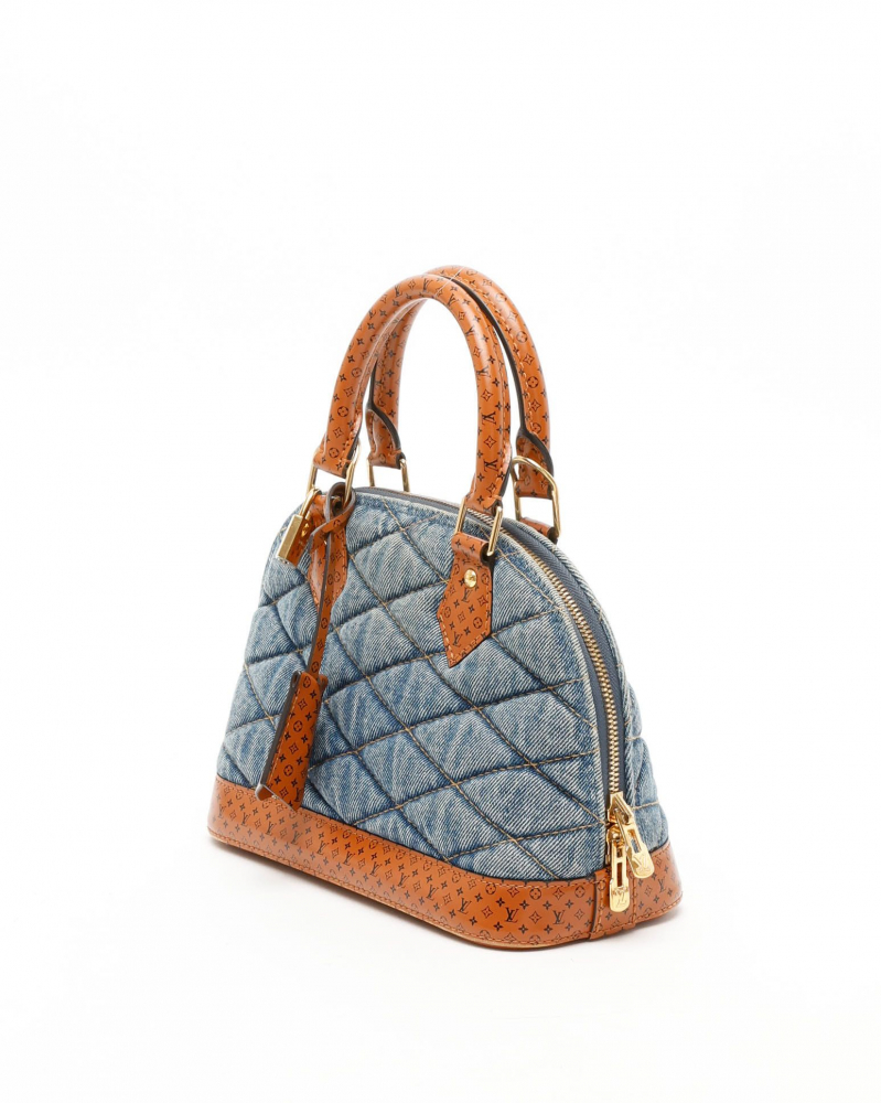 Louis Vuitton Denim Limited Edition Malletage Alma BB Bag