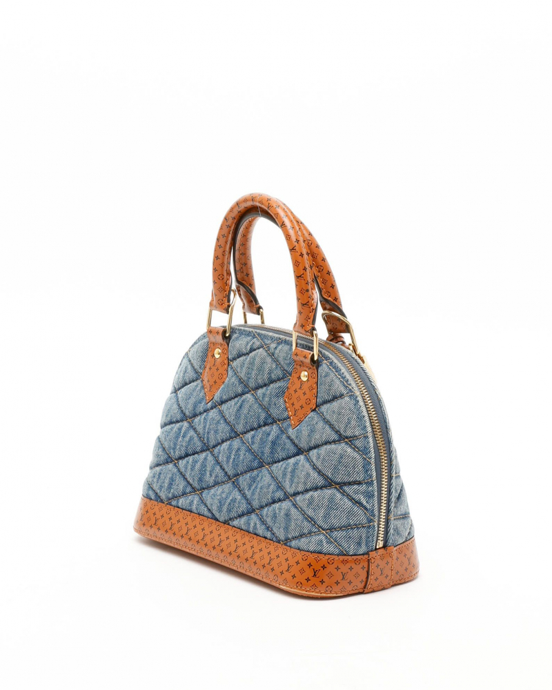 Louis Vuitton Denim Limited Edition Malletage Alma BB Bag