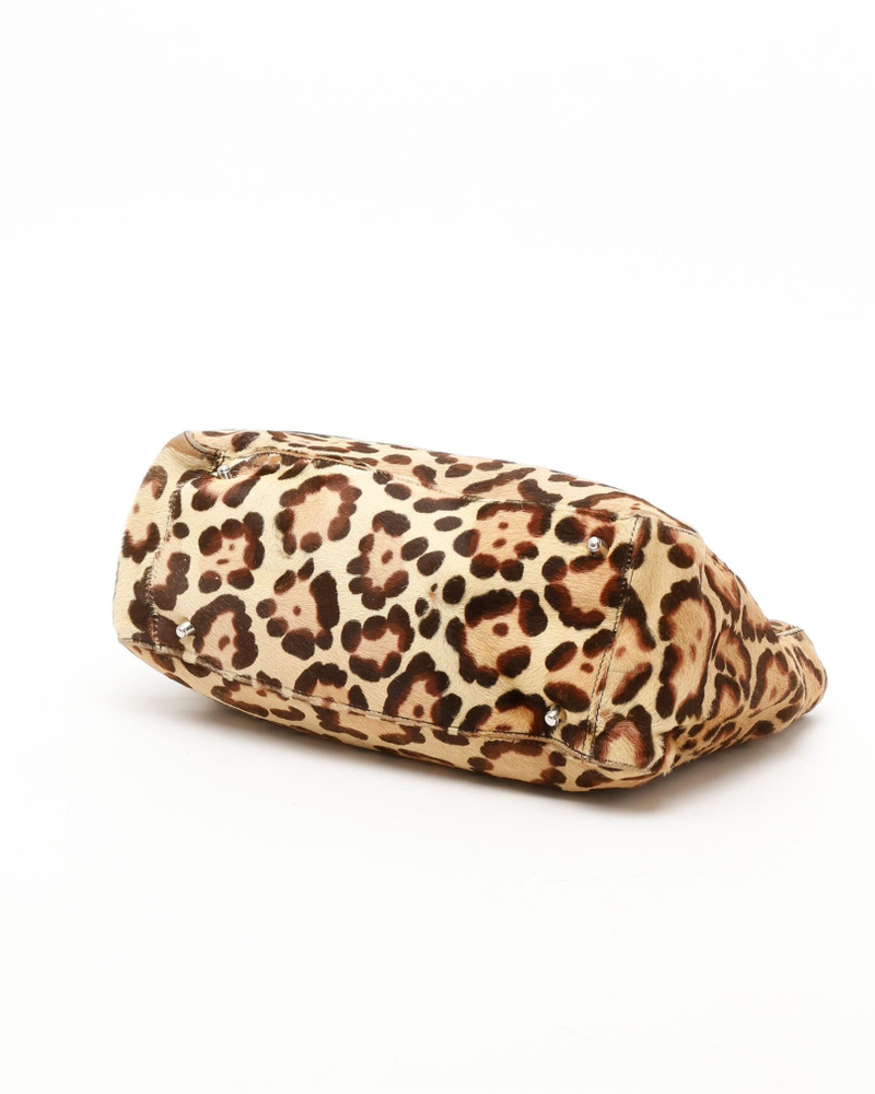 Fendi Leopard Pony Tote Bag