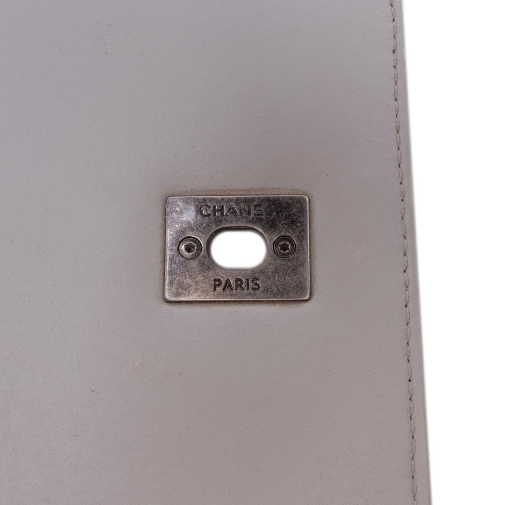 Chanel B Chanel Brown Taupe Calf Leather Quilted skin Day Trip Flap Italy