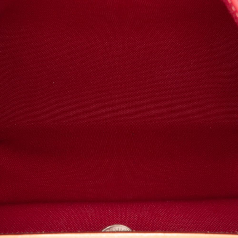 Hermès B Hermès Red with Brown Canvas Fabric Toile Herbag Zip 31 France