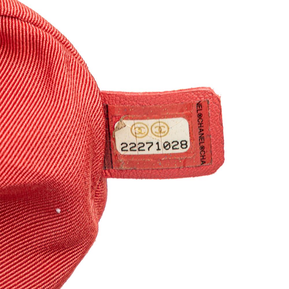 Chanel B Chanel Red Lambskin Leather Leather Small Lambskin Urban Spirit Backpack Italy