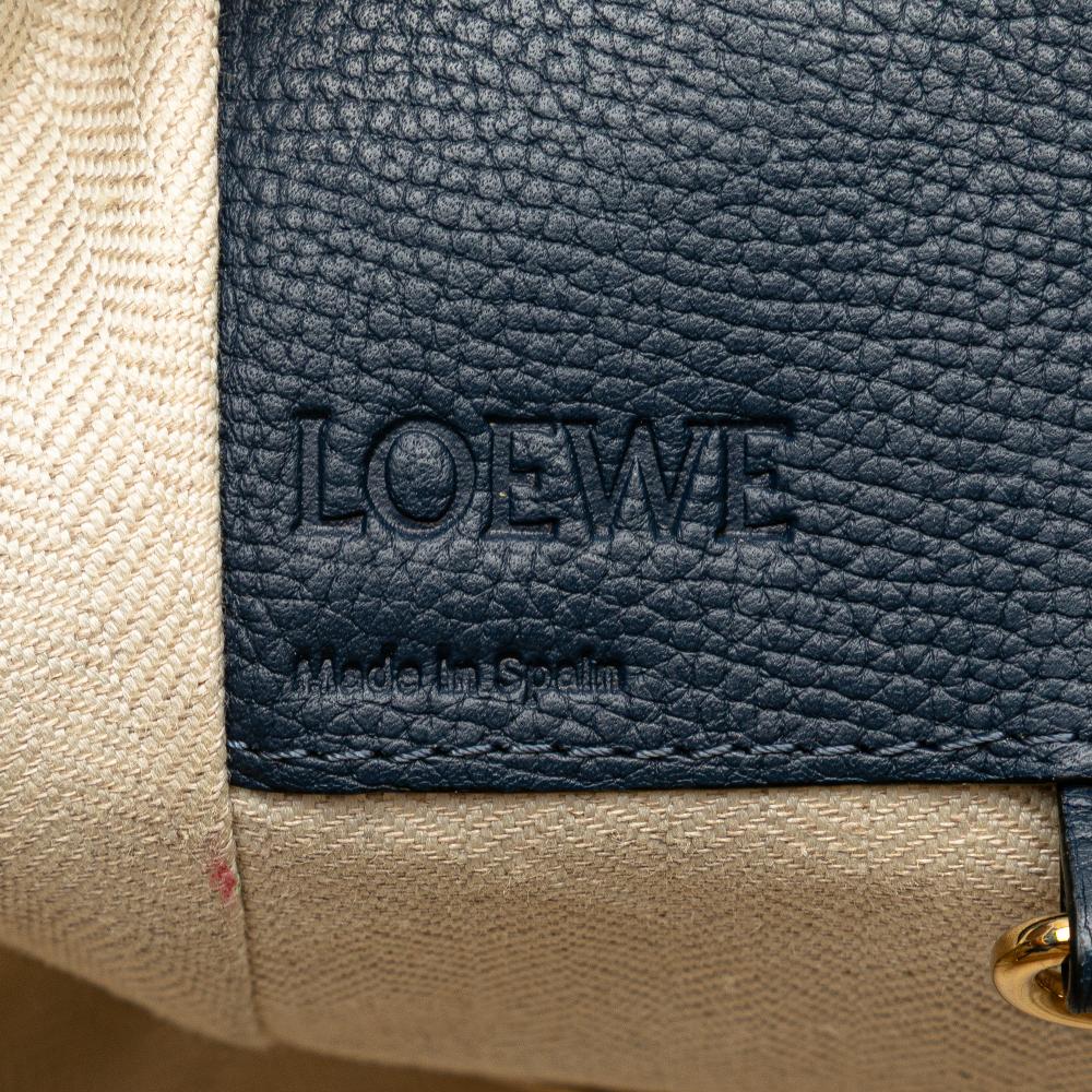 Loewe B LOEWE Blue Calf Leather Small Hammock Satchel Spain