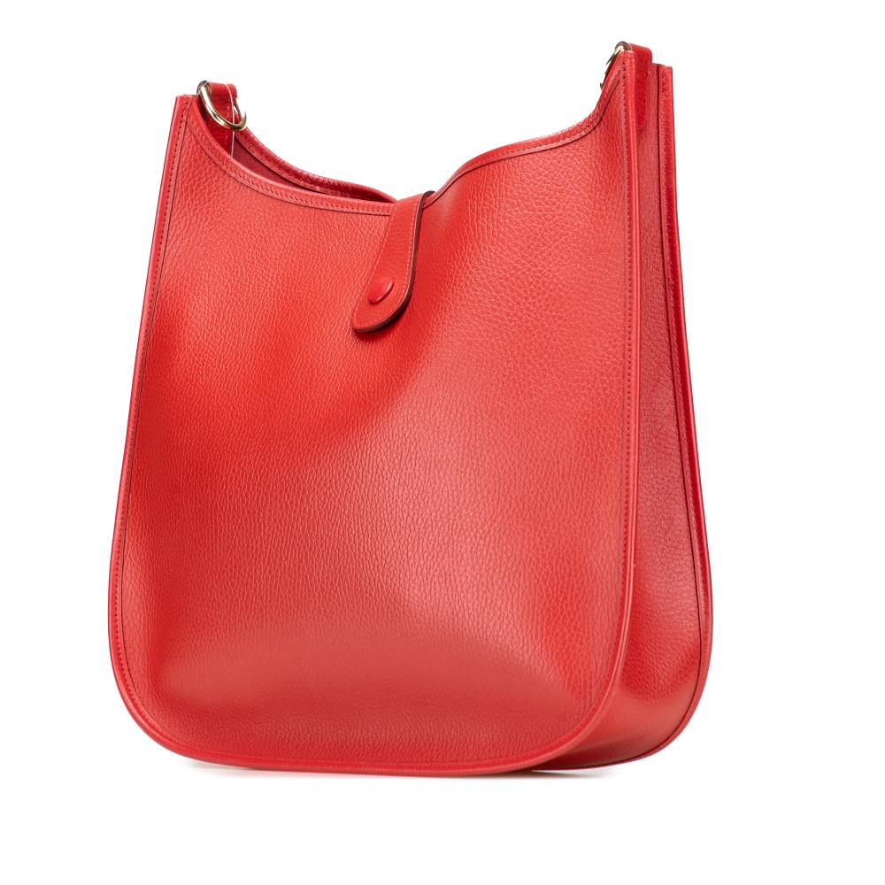Hermès B Hermès Red Calf Leather Clemence Evelyne I 33 France