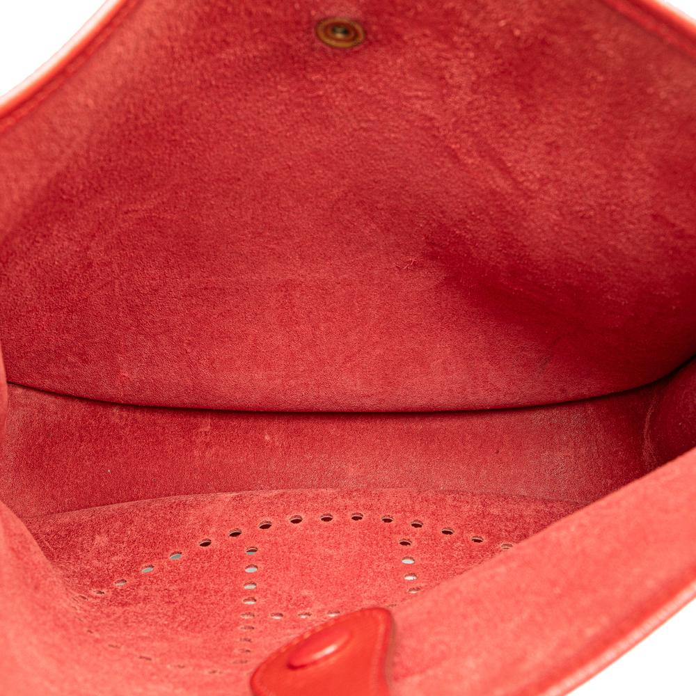 Hermès B Hermès Red Calf Leather Clemence Evelyne I 33 France